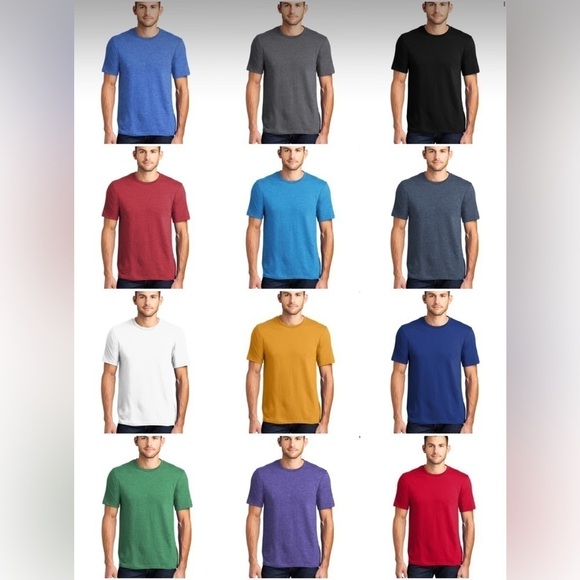 10 blank t-shirts NWOT District Made Ring-spun Tshirts choose size - Picture 1 of 13